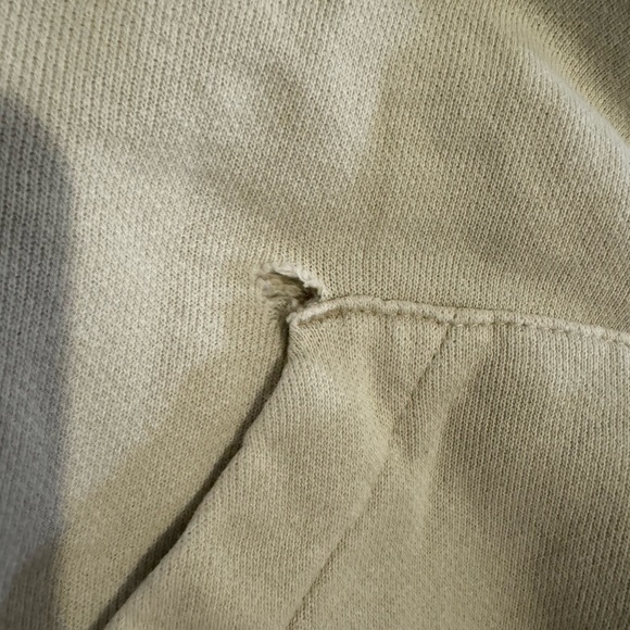 Reebok Cream Pullover Hoodie Relaxed Fit - Picture 5 of 6